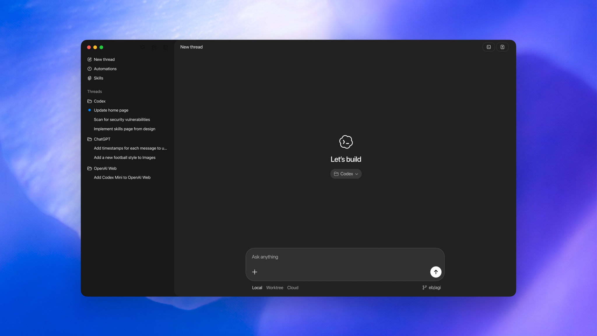 OpenAI lancia l'app macOS per il coding agentico